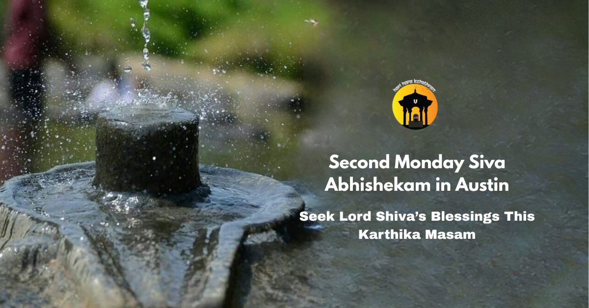 Second monnday Siva Abhishekam in Austin