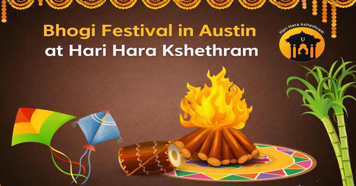 Bhogi festival celebrations in Austin at Hari Hara Kshethram